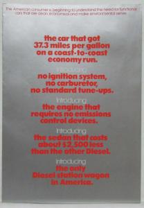 1974 Peugeot 504 Diesel Introduced to America Sales Folder