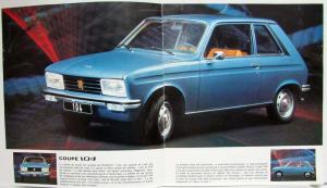 1975 Peugeot 104 Coupe Sales Brochure - French Text