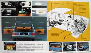 1975 Peugeot 104 Coupe Sales Brochure - French Text