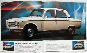 1975 Peugeot 304 Sedan and Station Wagon Sales Brochure - French Text