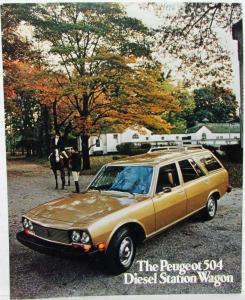 1975 Peugeot 504 Diesel Station Wagon Spec Sheet