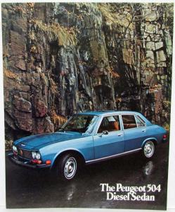 1975 Peugeot 504 Diesel Sedan Spec Sheet