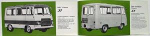 1976 Peugeot 204 404 & J7 Sales Brochure - French Text