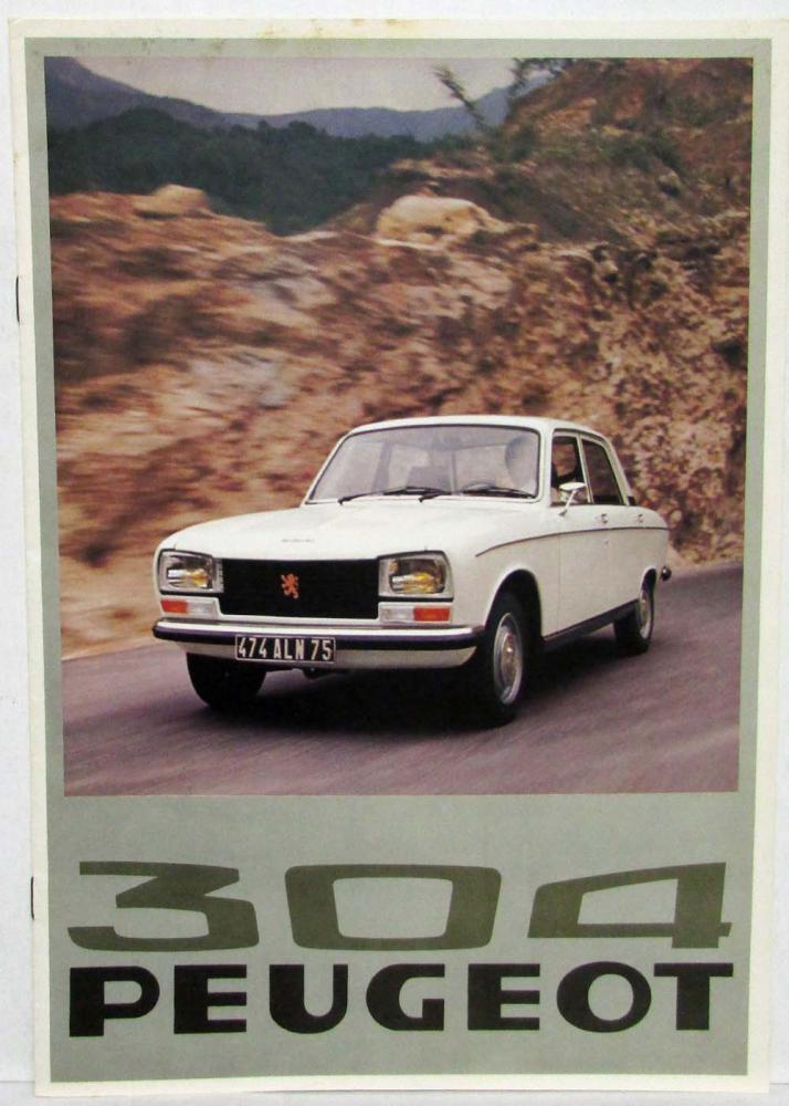 1976 Peugeot 304 Sedan and Station Wagon Sales Brochure - French Text