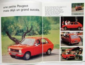 1976 Peugeot 104 Sedan Sales Brochure - French Text