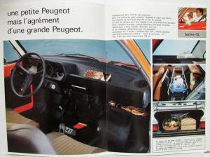 1976 Peugeot 104 Sedan Sales Brochure - French Text