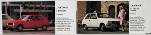 1976 Peugeot Full Line 104 204 304 504 604 Sales Brochure