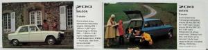 1976 Peugeot Full Line 104 204 304 504 604 Sales Brochure