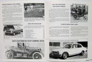 1976 Peugeot News March/April Vol 2 No 1 Edition Newsletter for Dealers