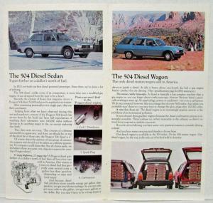 1976 Peugeot 504 Sales Folder