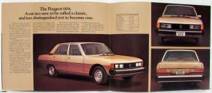 1977 Peugeot 504 & 604 Sales Folder