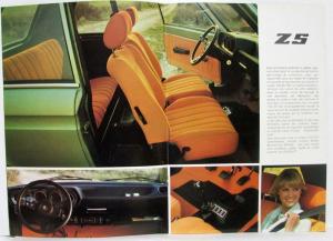 1977 Peugeot 104 ZS and ZL Sales Brochure - French Text