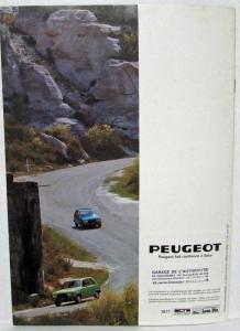 1977 Peugeot 104 ZS and ZL Sales Brochure - French Text