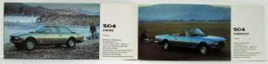 1977 Peugeot Full Line 104 304 504 604 Sales Brochure - French Text