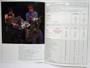 1977 Peugeot 104 SL GL6 & GL Sales Brochure - French Text