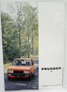 1977 Peugeot 104 ZS Sales Brochure - Right-Hand Drive