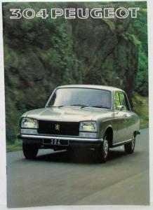 1977 Peugeot 304 Sales Brochure - French Text