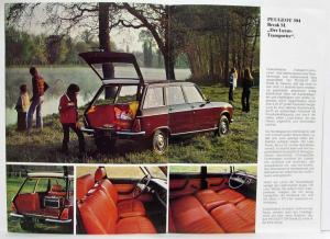 1977 Peugeot 304 Sales Brochure - French Text