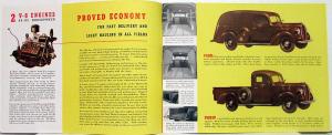1939 Ford V8 Commercial Cars Panel Truck Pickup Stake Sedan Sales Brochure 4/39