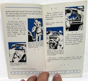 1941 Chevrolet Dealer Salesmen Handbook Sales Techniques Model Information Guide