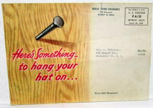 1950 Chevrolet Dealer Service Mailer Brochure Nail Chart Hallman