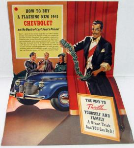 1941 Chevrolet Canadian Dealer Sales Brochure Mailer New Models Introduction