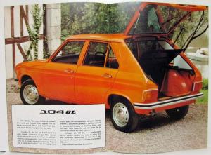 1978 Peugeot 104 SL & GL Sales Brochure - UK Market