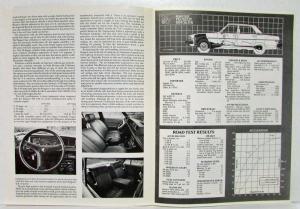1977 Peugeot 604 SL V-6 Road and Track Magazine Article Reprint