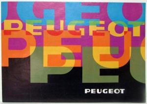 1979 Peugeot Full Line Sales Folder - French Text