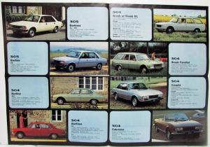 1979 Peugeot Full Line Sales Folder - French Text