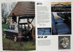 1979 Peugeot 304 GL GLD and SL Sales Brochure - French Text