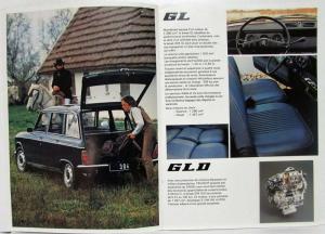 1979 Peugeot 304 GL GLD and SL Sales Brochure - French Text