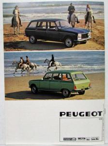 1979 Peugeot 304 GL GLD and SL Sales Brochure - French Text