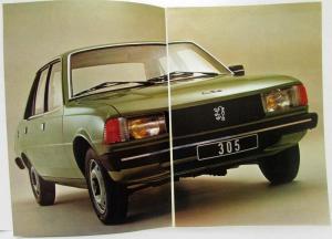 1979 Peugeot 305 GL GE and SR Sales Brochure - French Text