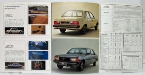 1979 Peugeot 305 GL GE and SR Sales Brochure - French Text