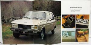 1979 Peugeot 104 GL GL6 & SL Sales Brochure - French Text
