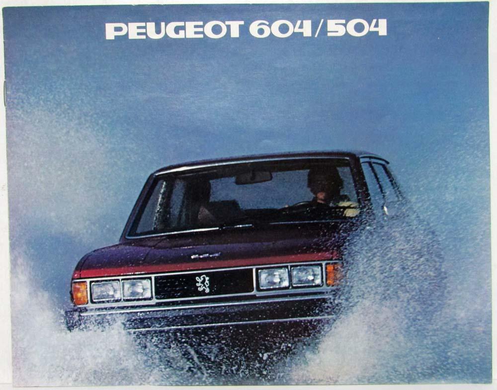 Brochure Catalogue Peugeot 604 Originale De 1982 - État Neuf, Collection Automobile