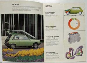 1979 Peugeot 104 ZS Sales Brochure