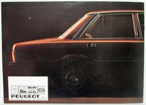 1979 Peugeot 505 GR SR TI STI GRD SRD Sedans Sales Brochure - French Text