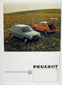 1979 Peugeot 104 GL & SL Sales Brochure - Right-Hand Drive