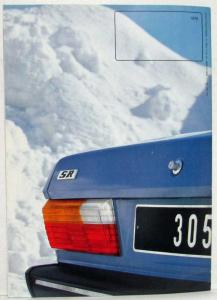 1979 Peugeot 305 Range GL GR & SR Sales Brochure - Right-Hand Drive