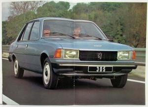 1979 Peugeot 305 Sales Brochure - Dutch Text