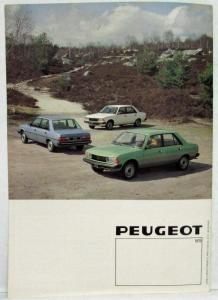 1979 Peugeot 305 Sales Brochure - Dutch Text