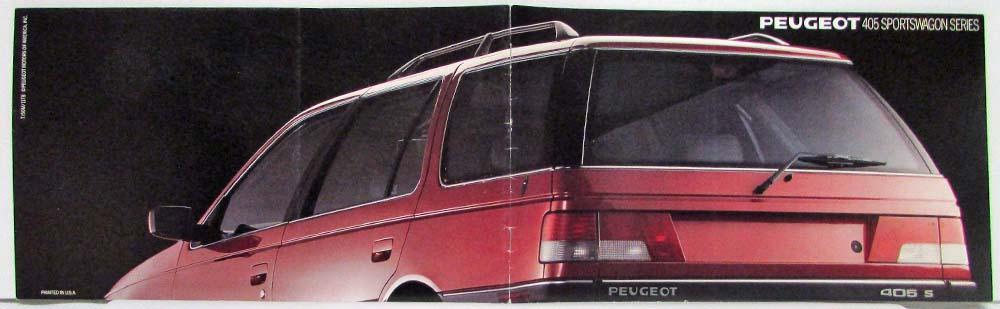 1979 Peugeot 405 Sports Wagon Series Sales Brochure