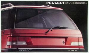 1979 Peugeot 405 Sports Wagon Series Sales Brochure