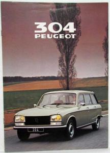 1980 Peugeot 304 Station Wagon GL GLD & SL Sales Brochure - French Text