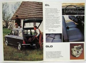 1980 Peugeot 304 Station Wagon GL GLD & SL Sales Brochure - French Text