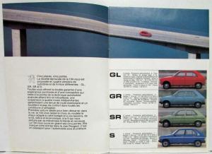 1980 Peugeot 104 Sales Brochure - French Text