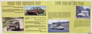 1980 Peugeot 505 Executive Car of the Year Sales Brochure with Comparison Insert