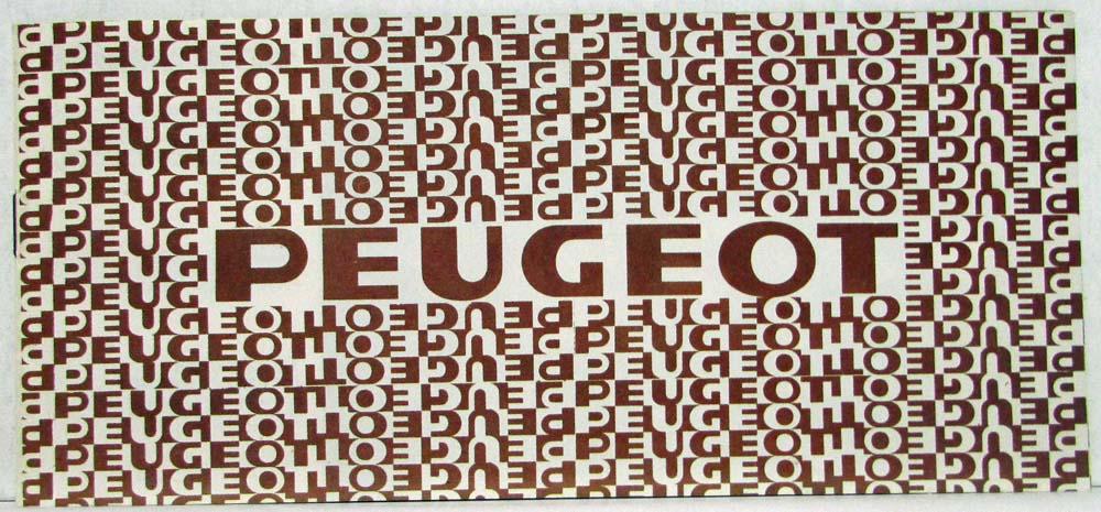 1980-1981 Peugeot Full Line 104 305 504 505 604 Sales Brochure